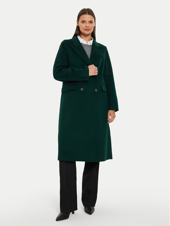 Tommy Hilfiger Tommy Hilfiger Palton de lână WW0WW42621 Verde Regular Fit