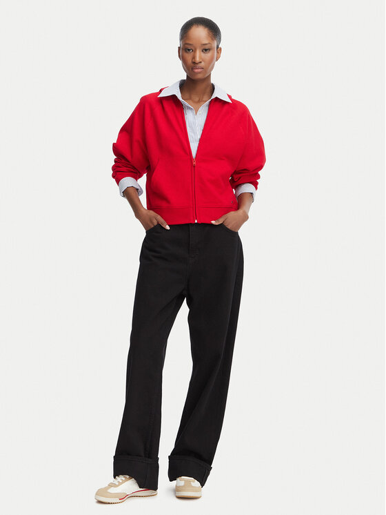 Tommy Jeans Tommy Jeans Džemperis Flag DW0DW22834 Raudona Boxy Fit