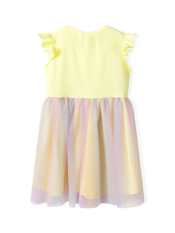 minoti minoti Sukienka letnia 18DRESS 5 Żółty Regular Fit