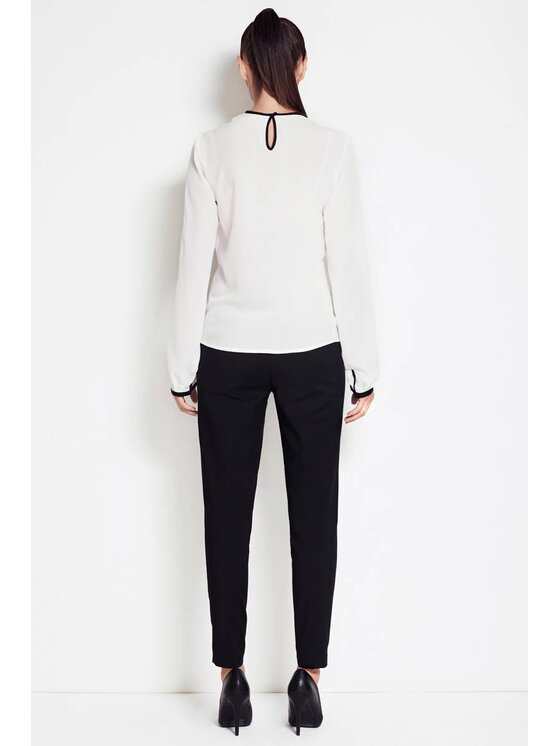 Awama Awama Blúzka A047 Écru Basic Fit
