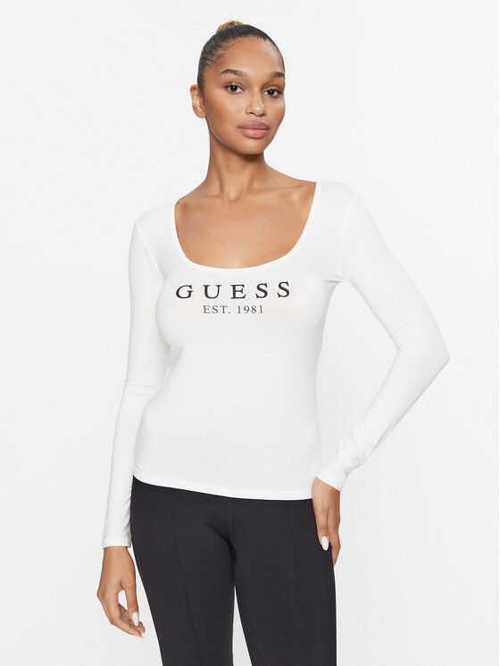 Guess Guess Särkpluus Carrie O2BM31 KBBU1 Ekrüüvärv Regular Fit
