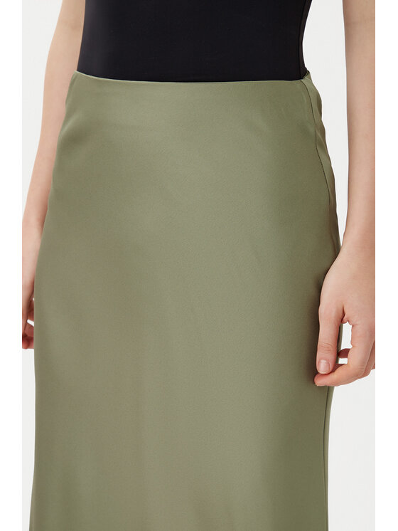 Vila Vila Midi szoknya Elliette 14084182 Zöld Regular Fit