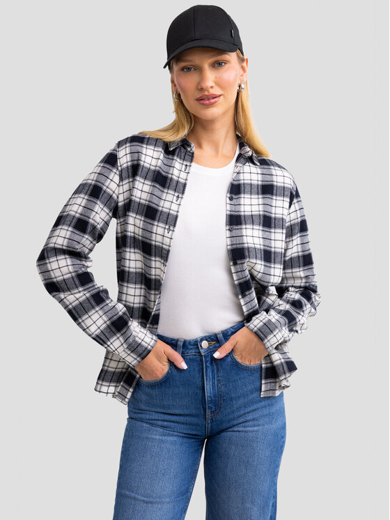 BIG STAR BIG STAR Koszula PETRINI_906_140 Czarny Classic Fit