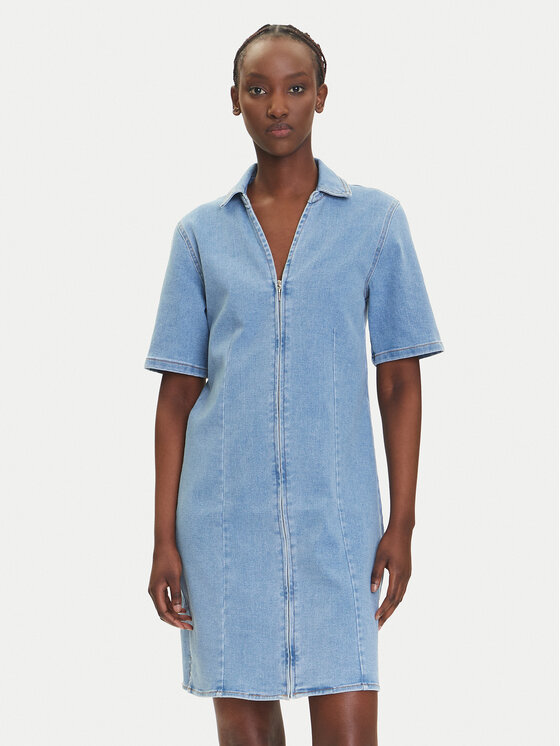ONLY ONLY Džínové šaty Frida 15360436 Modrá Regular Fit
