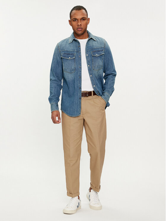 G-Star Raw G-Star Raw Koszula jeansowa Dakota D23616-D252 Niebieski Regular Fit