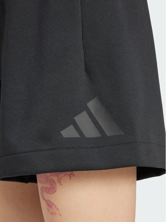 adidas adidas Szorty materiałowe 145201 Czarny Loose Fit