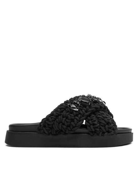 Inuikii Inuikii Παντόφλες Woven Stones 70104-106 Μαύρο