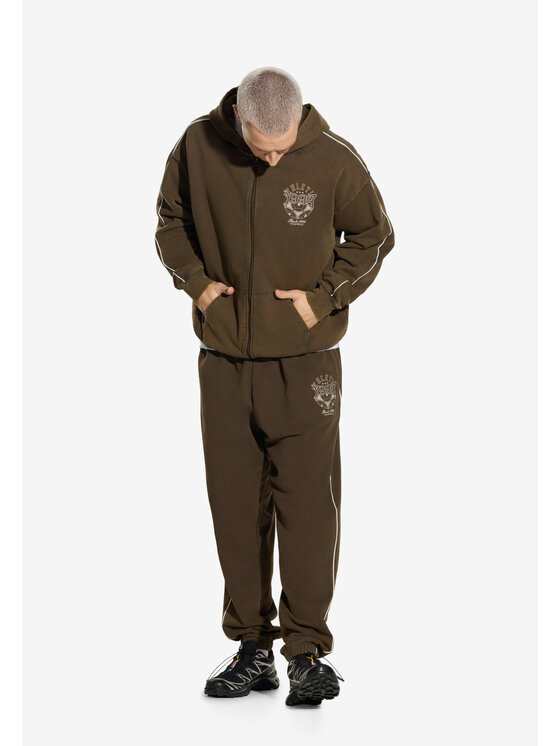 PROSTO. PROSTO. Spodnie dresowe Athletic Brązowy Oversize
