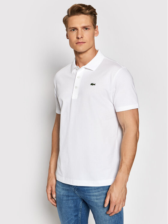 Lacoste Lacoste Polokošile YH4801 Bílá Slim Fit