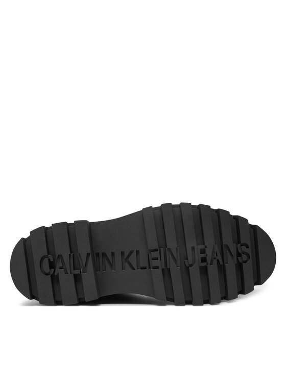 Calvin Klein Jeans Calvin Klein Jeans Gležnjarji Chelsea Flatform YW0YW01542 Rjava