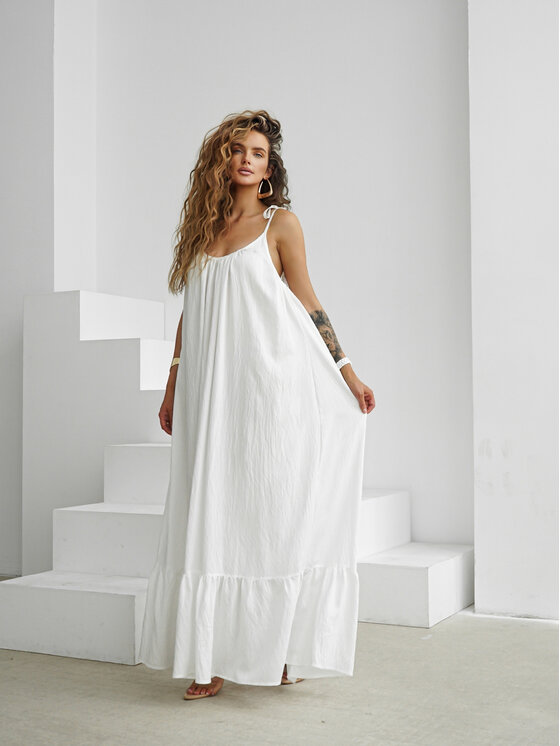 LilaLou LilaLou Letní šaty Gypsy Bílá Oversize