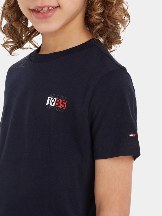 Tommy Hilfiger Tommy Hilfiger Тишърт New York Flag KB0KB08626 S Тъмносин Regular Fit