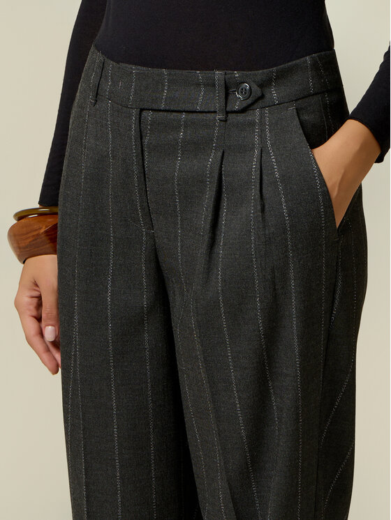 Oltre Oltre Pantaloni di tessuto P071R009585N0S3 Grigio Regular Fit