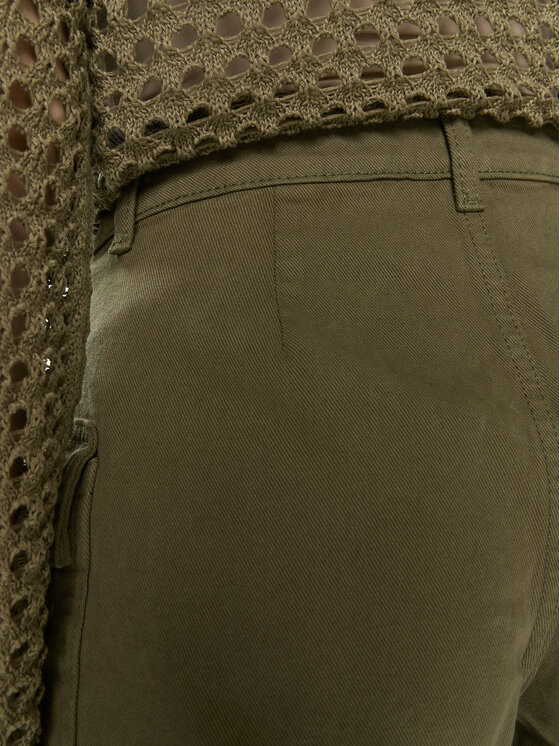 Noisy May Noisy May Pantalon scurți din material Smiley 27029292 Verde Relaxed Fit