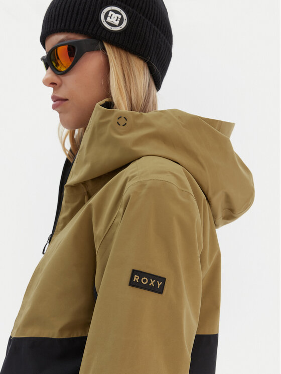 Roxy Roxy Geacă de schi Gore-Tex Stretch Purelines ERJTJ03506 Bej Regular Fit