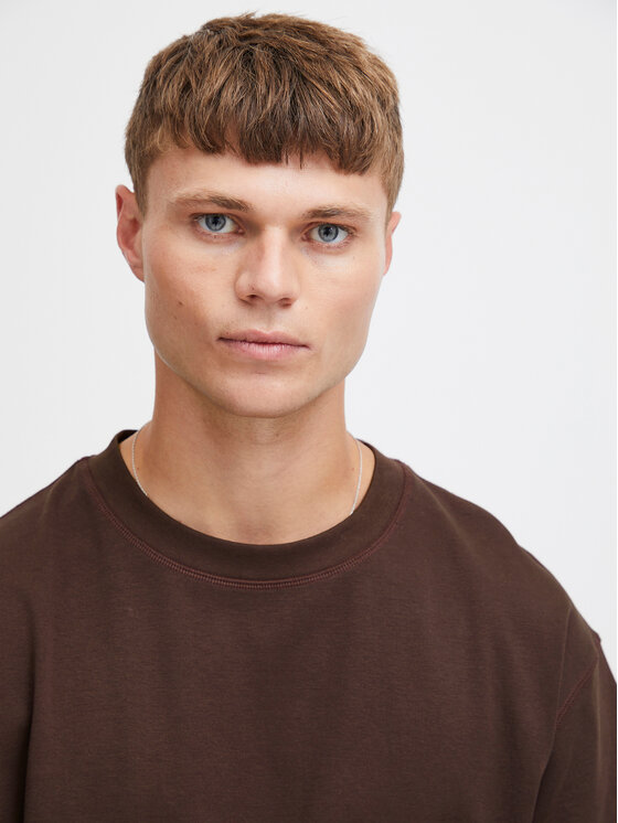Solid Solid T-särk 21107307 Pruun Boxy Fit
