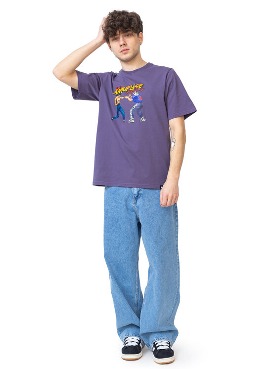 Kamuflage Kamuflage T-Shirt Endgame Fioletowy Oversize