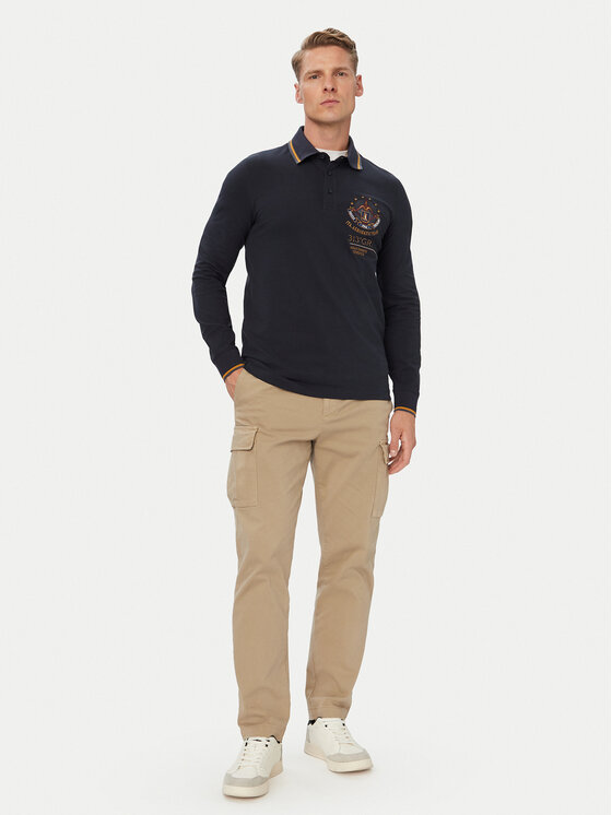 Aeronautica Militare Aeronautica Militare Polo majica 262PO1942UP00400 Mornarsko modra Regular Fit