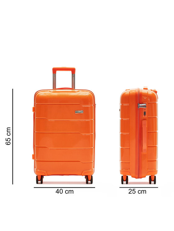 Pierre Cardin Pierre Cardin Vidējs koferis LEE01 103-24 Oranžs