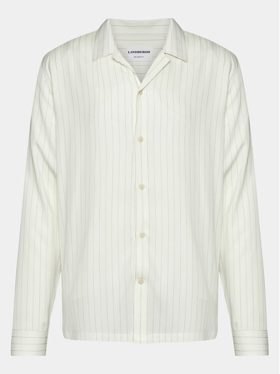 Lindbergh Lindbergh Marškiniai 30-203532 Balta Relaxed Fit