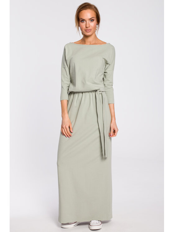 Made of Emotion Made of Emotion Vestito da giorno M435 Verde Long Fit