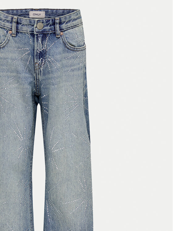 Kids ONLY Kids ONLY Jeans hlače 15335252 Modra Wide Leg