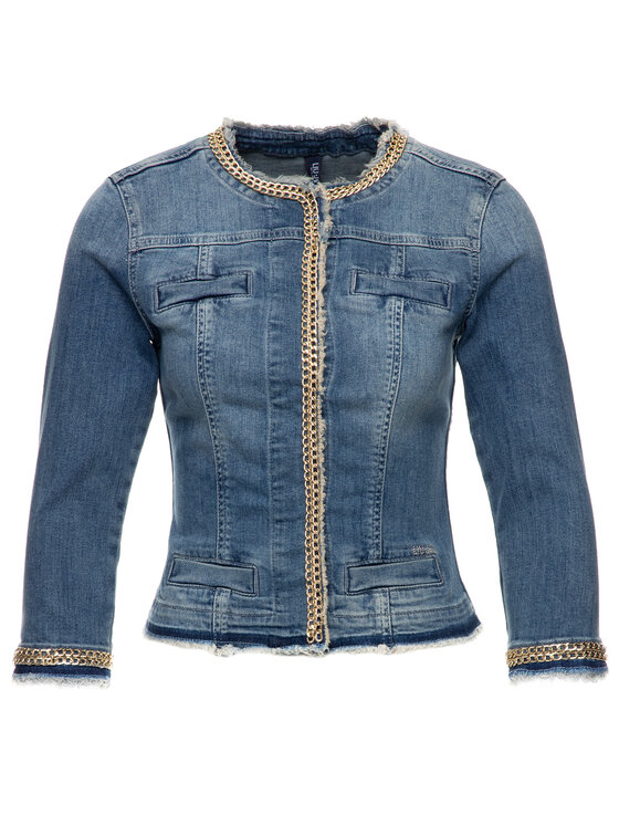 Liu Jo Liu Jo Jeansjacke UXX039 D4128 Dunkelblau Regular Fit