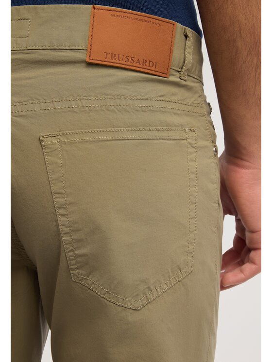 Trussardi Trussardi Pantaloni di tessuto P704H604864N035 Verde Slim Fit