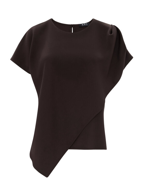 KMX KMX Bluzka 504390005 Brązowy Loose Fit