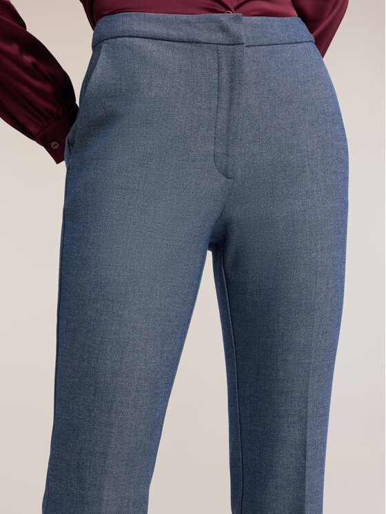 Motivi Motivi Spodnie materiałowe P04OQ004820N004 Turkusowy Flare Fit
