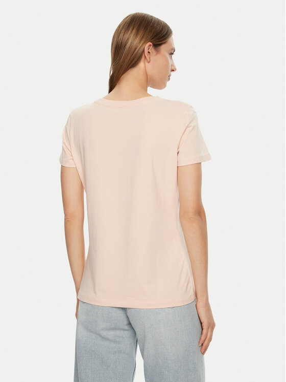 Guess Guess Тишърт V5RI16 J1314 Розов Regular Fit