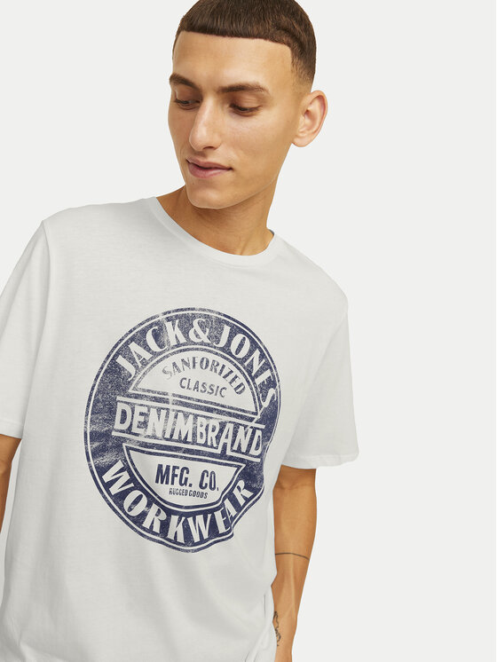 Jack&Jones Jack&Jones T-krekls Jeans 12256779 Tumši zils Standard Fit