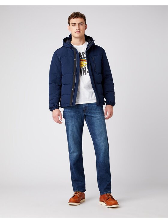 Wrangler Wrangler Kurtka zimowa THE BODYGUARD Niebieski Regular Fit