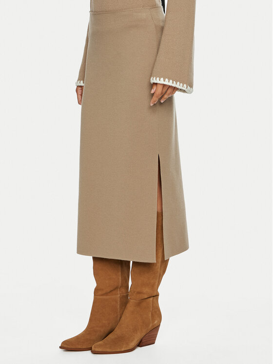 Luisa Spagnoli Luisa Spagnoli Midirock Madis 58456 Beige Slim Fit