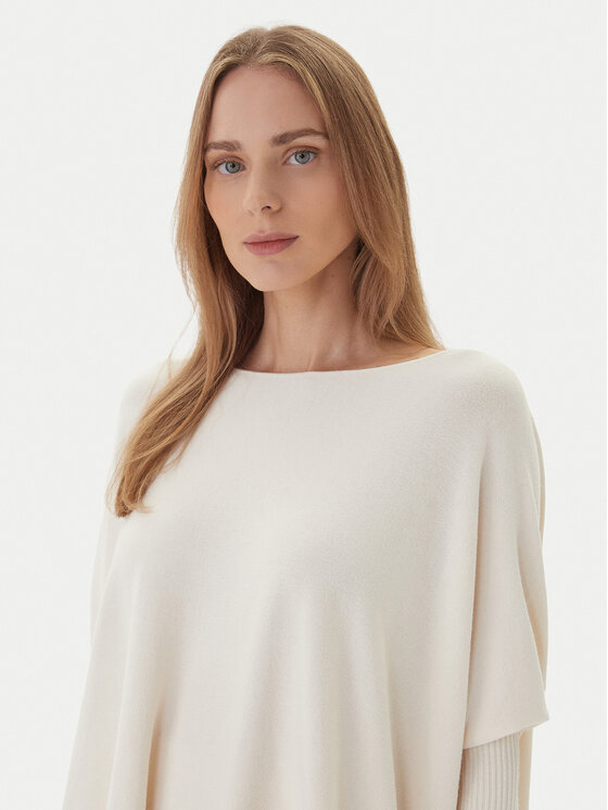 Kontatto Kontatto Pullover 3M0802C Écru Relaxed Fit