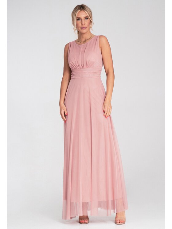 FIGL FIGL Koktejlové šaty M1205 Ružová Flared Fit