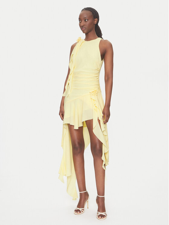 BARDOT BARDOT Abito da cocktail 59046DB Giallo Regular Fit
