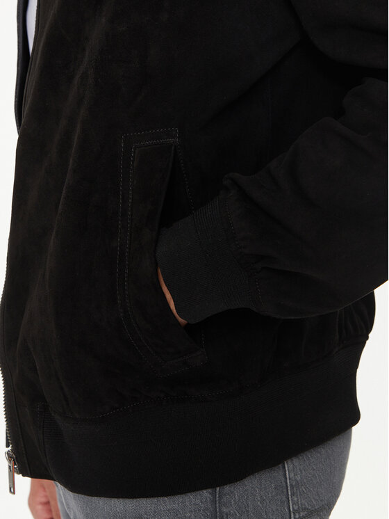 BOSS Boss Giacca di pelle Joflag 50519197 Nero Regular Fit