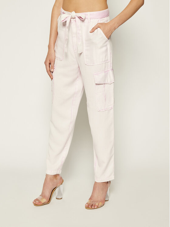 Guess Guess Джинси Silvia Cargo W02B06 WCRT1 Рожевий Regular Fit