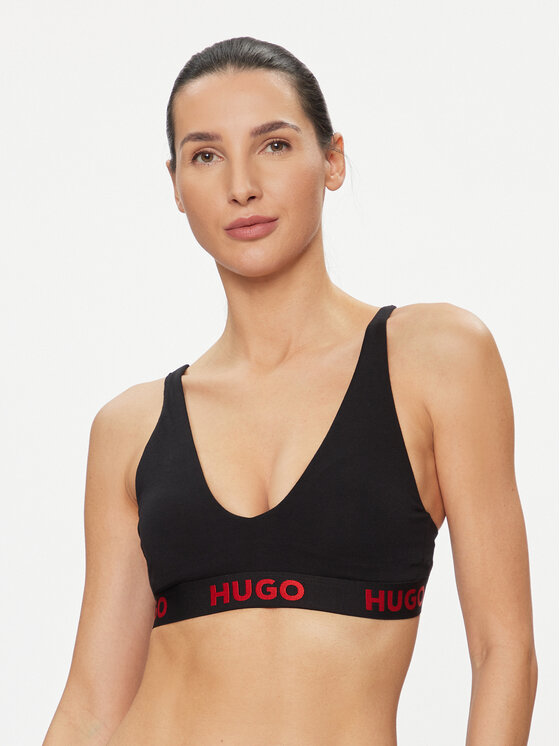 Hugo Bralette krūšturis Sporty 50495867 Melns