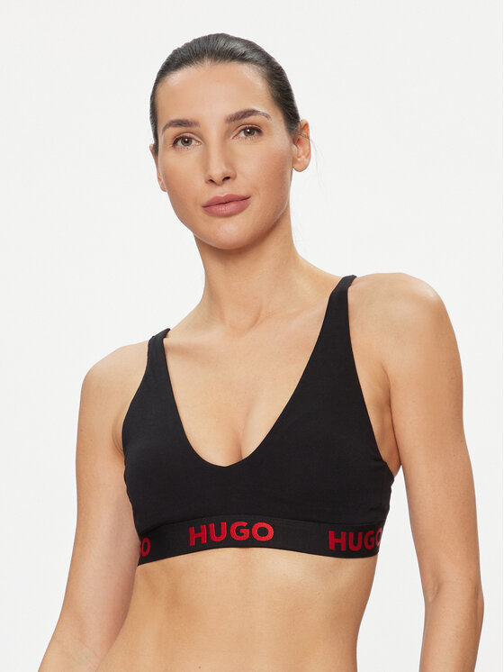 Hugo Podprsenka Bralette Sporty 50495867 Čierna