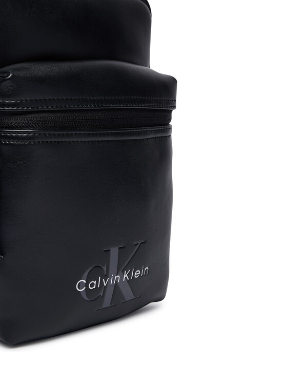 Calvin Klein Calvin Klein Torbica za okrog pasu Bold Logo Webbing Sling LV04D3449G Črna