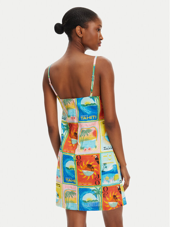 Roxy Roxy Letné šaty Atlas Playa Blanca ERJWD03860 Farebná Regular Fit