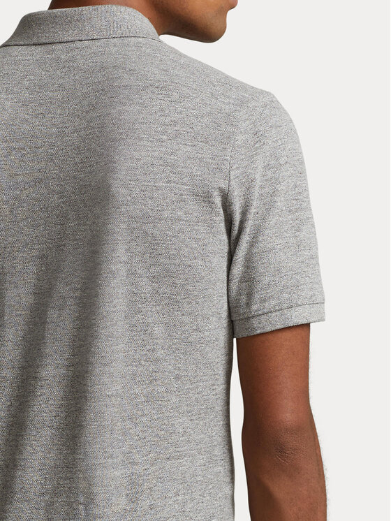 Polo Ralph Lauren Polo Ralph Lauren Тениска с яка и копчета 710548797011 Сив Slim Fit