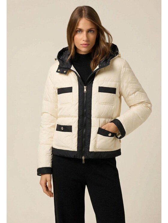 Oltre Oltre Giubbotto piumino F903R001512N0Z3 Bianco Boxy Fit