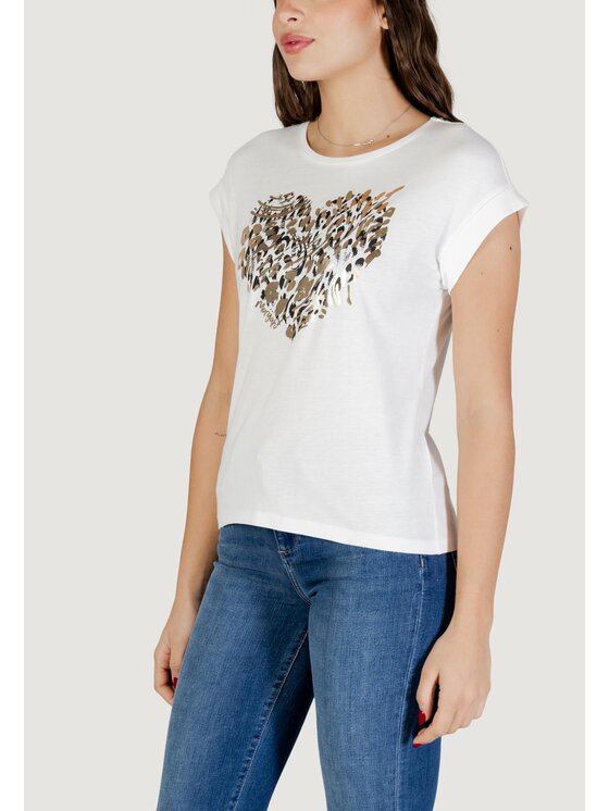 Morgan De Toi Morgan De Toi T-shirt 261-DLOUP Bianco Casual Fit