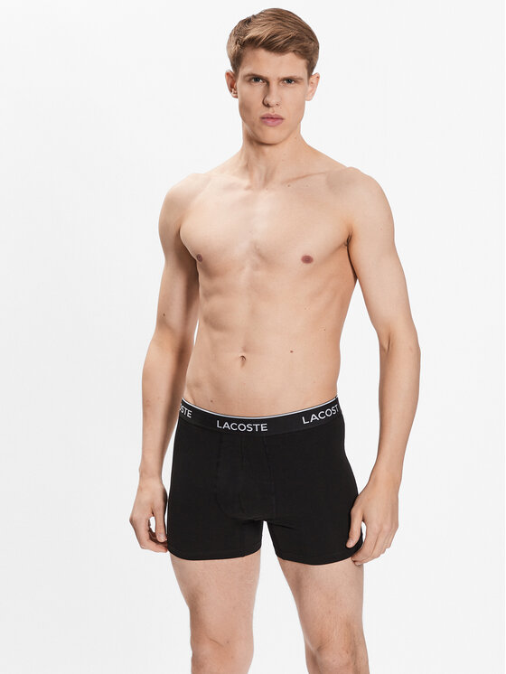 Lacoste Lacoste Σετ μποξεράκια 3 τμχ 6H3420 Μαύρο Regular Fit