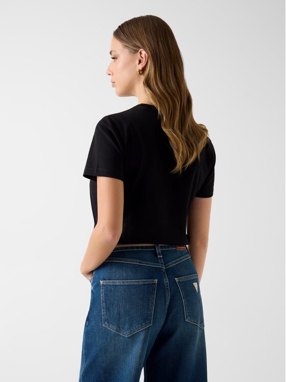Guess Guess T-Shirt W6GI15 K3035 Μαύρο Regular Fit