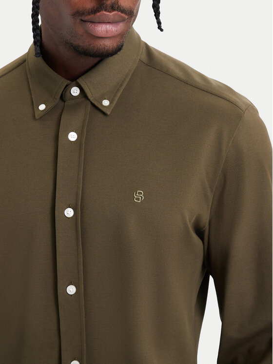 BOSS BOSS Košeľa H-Roan 50567031 Zelená Slim Fit