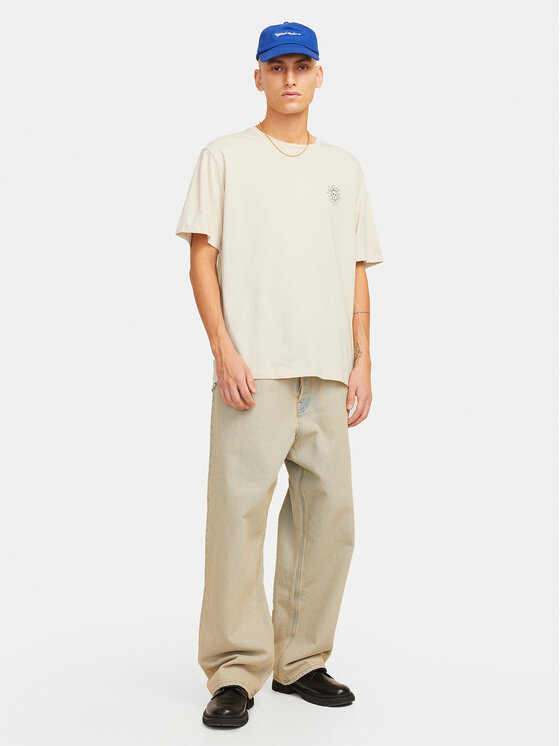 Jack&Jones Jack&Jones Marškinėliai Jackie 12271366 Smėlio Relaxed Fit